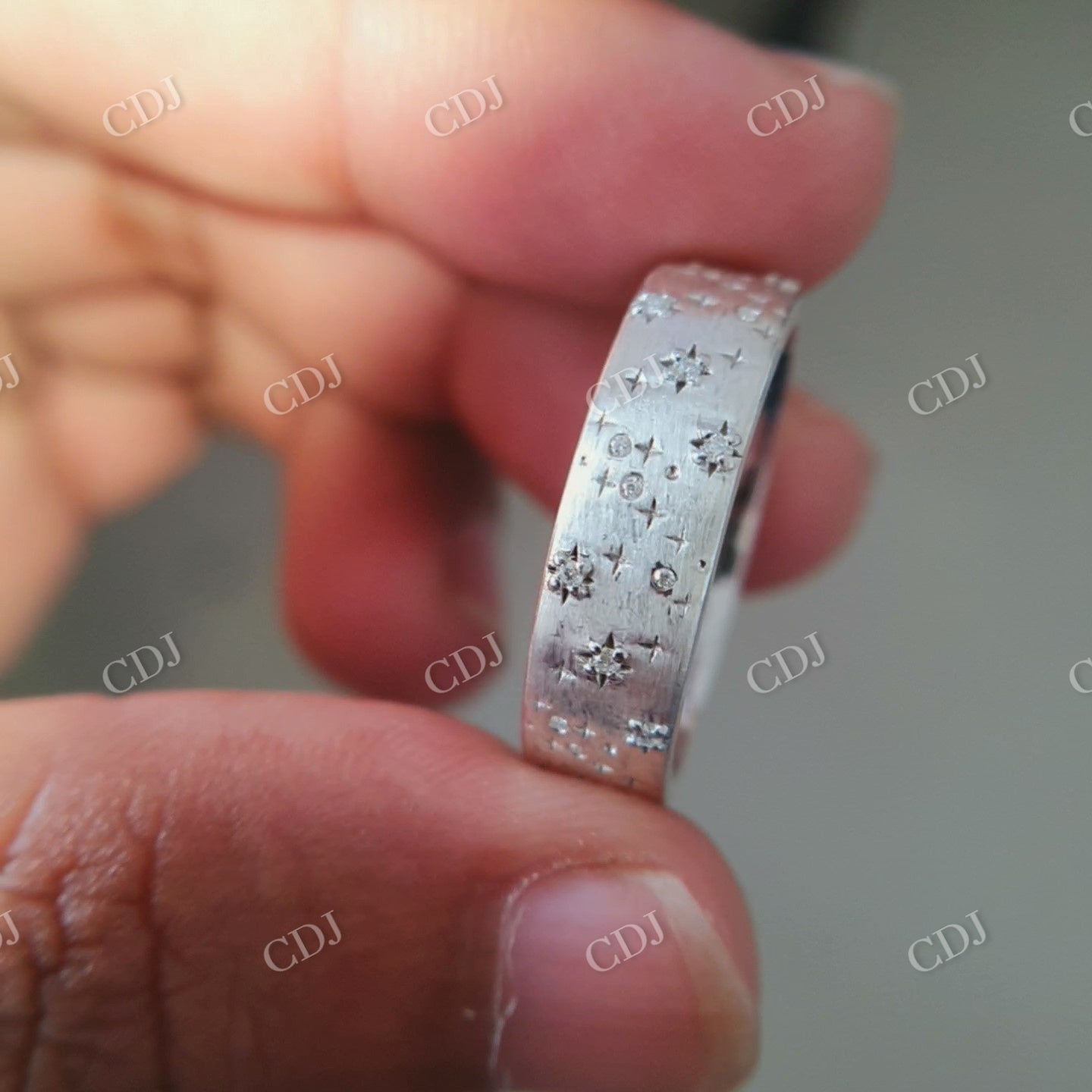 7mm Men's Matching Ring Size 12.50 US Material Sterling Silver customdiamjewel