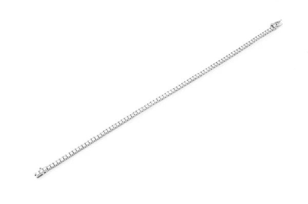Single Line Yellow Gold Diamond Tennis Bracelet customdiamjewel