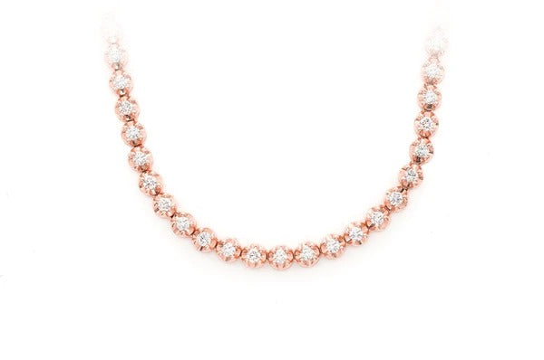 Diamond Tennis Crown Set Necklace For Unisex customdiamjewel