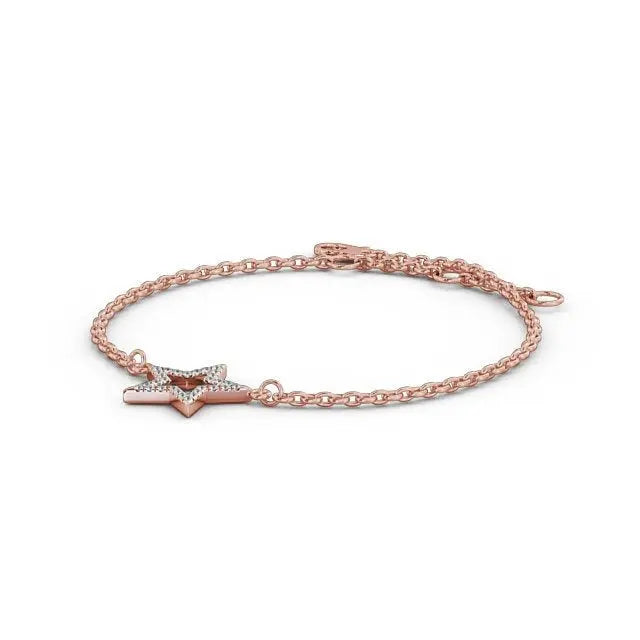 0.18CT Star Shape Lab Grown Diamond Bracelet customdiamjewel