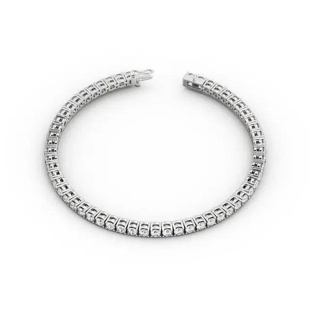 Round Tennis 1.40CTW Lab Grown Diamond Bracelet customdiamjewel