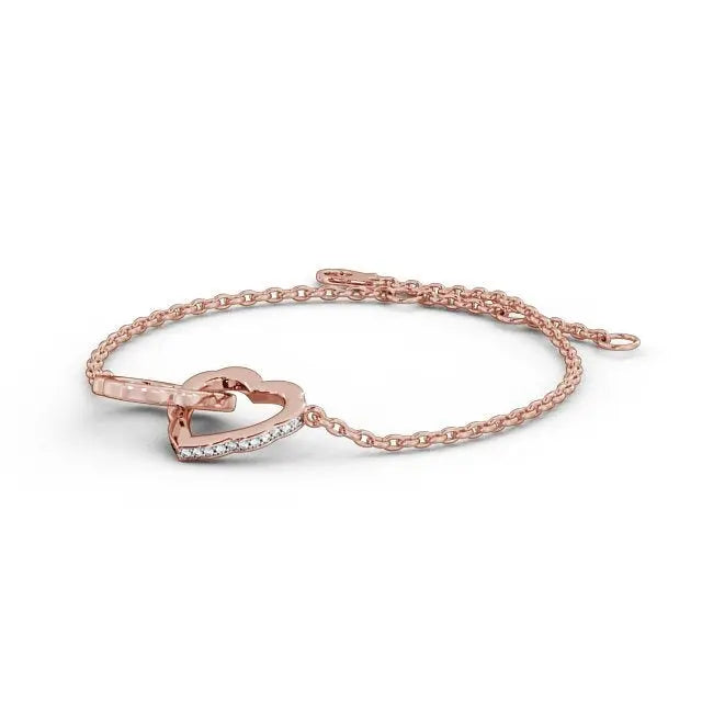 0.38CTW Heart Design Lab Grown Diamond Bracelet customdiamjewel