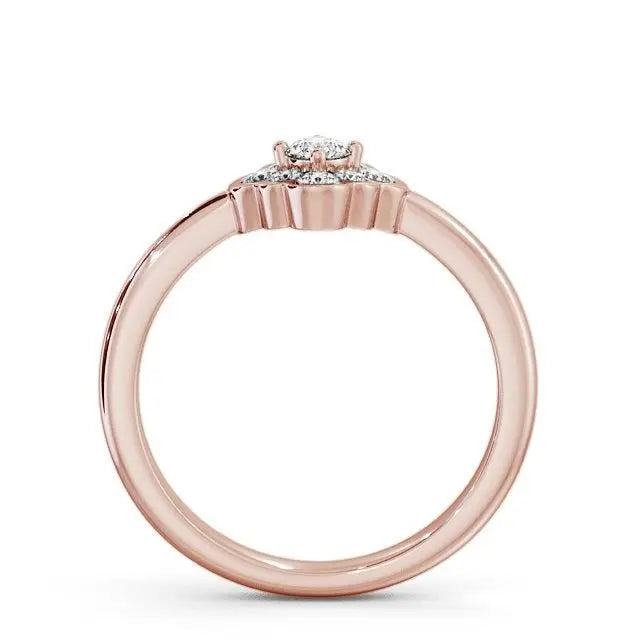 Floral Style Cluster 0.30CTW Lab Grown Diamond Ring customdiamjewel