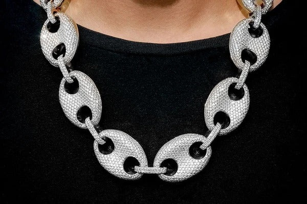 Diamond Mariner Cuban Link Chain Necklace customdiamjewel