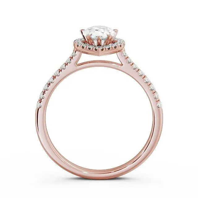 1.50CTW Pear Halo Lab Grown Diamond Ring customdiamjewel