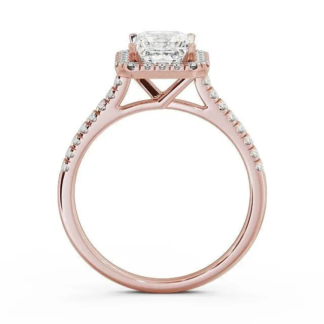 0.65CTW Princess Halo Lab Grown Diamond Ring customdiamjewel