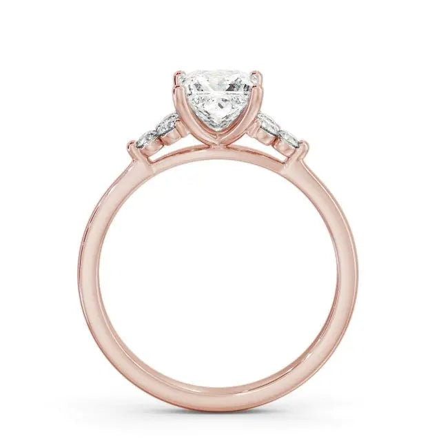 0.80CTW princess cut Lab Grown Diamond Ring customdiamjewel