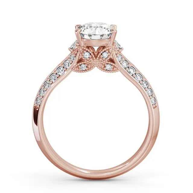 0.50CT Round Cut Lab Grown Diamond Engagement Ring customdiamjewel