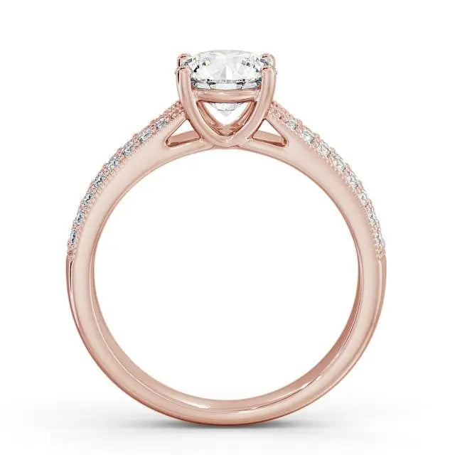 Unique 1.00CT Round Cut Lab Grown Diamond Ring customdiamjewel