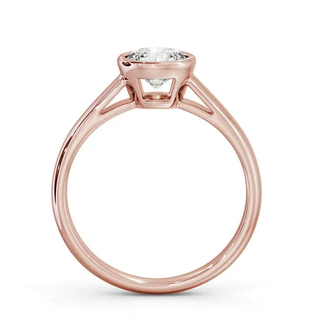 1.00CT Bezel Set Solitaire Lab Grown Diamond Ring customdiamjewel