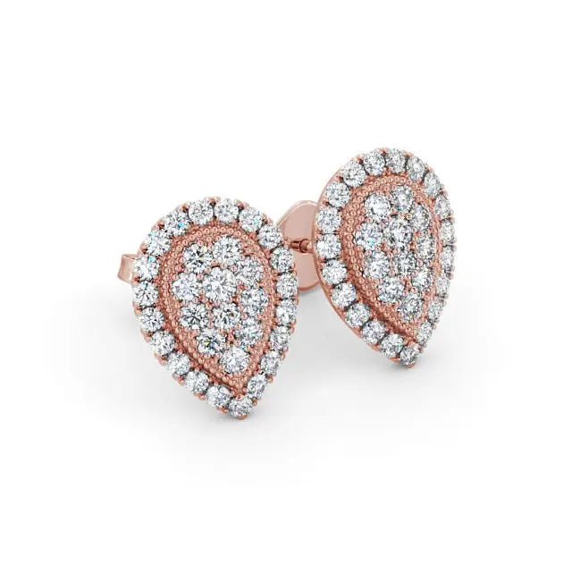 1.05CTW Cluster Lab Grown Diamond Earring customdiamjewel