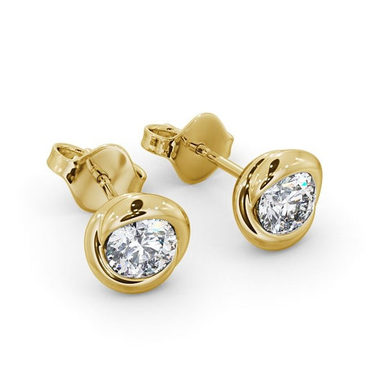 1.00CTW Floral Design Lab Grown Diamond Stud Earring  customdiamjewel   