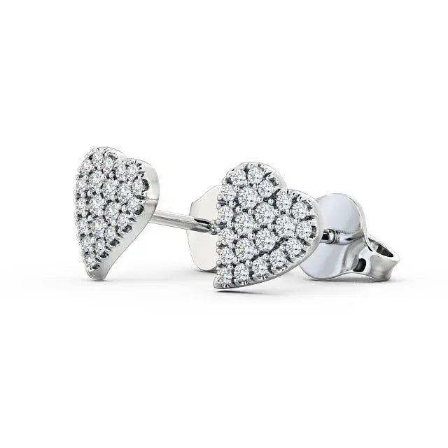 Heart Shape 0.22CTW Lab Grown Diamond Earrings customdiamjewel