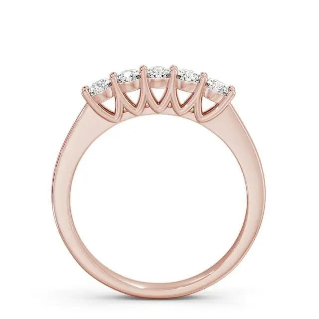 0.50CT Round Five Stone Lab Grown Diamond Ring customdiamjewel