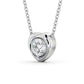 1.00CT Heart Style Round Lab Grown Diamond Solitaire Pendant  customdiamjewel   