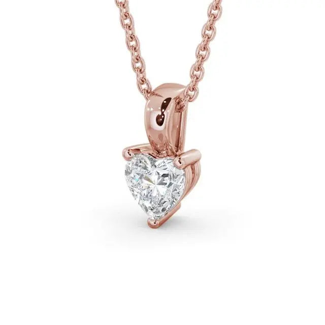 0.50CT Heart Solitaire Lab Grown Diamond Pendant customdiamjewel