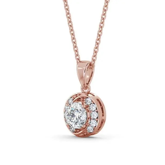 0.60CT Round Cut Lab Grown Diamond Pendent customdiamjewel