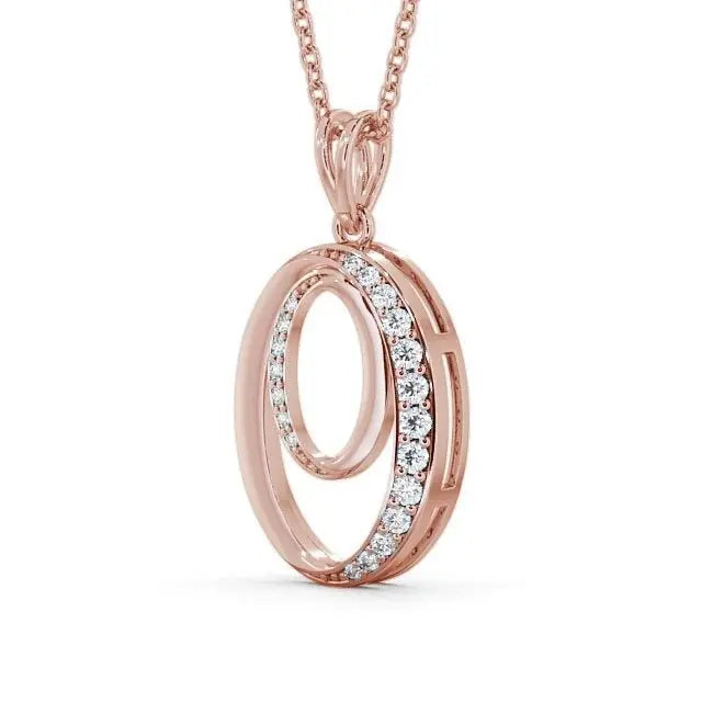 Circle Lab Grown Diamond 0.25CT Pendant customdiamjewel