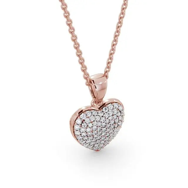 0.40CT Heart Shaped Lab Grown Diamond pendant customdiamjewel