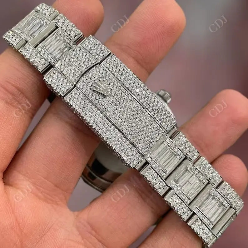 Rolex Sky Dweller Swiss Automatic Bust Down Diamond Watch customdiamjewel