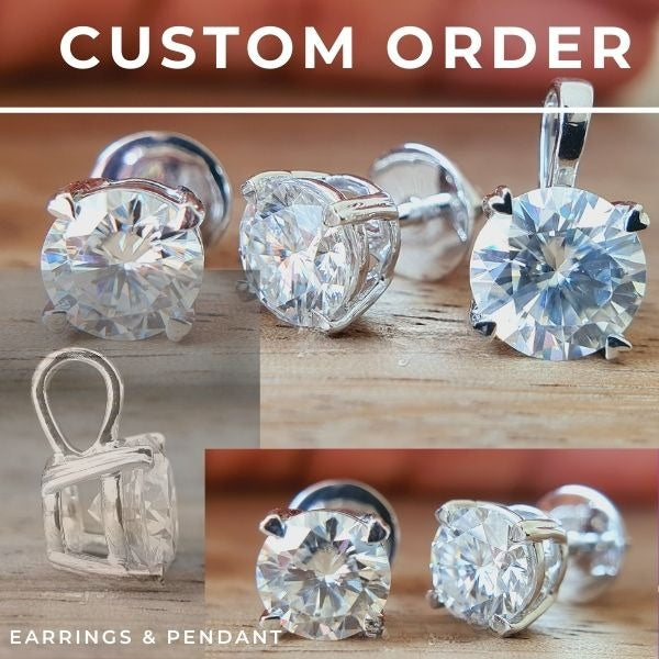 1.00CT Heart shape moissanite Pendent customdiamjewel