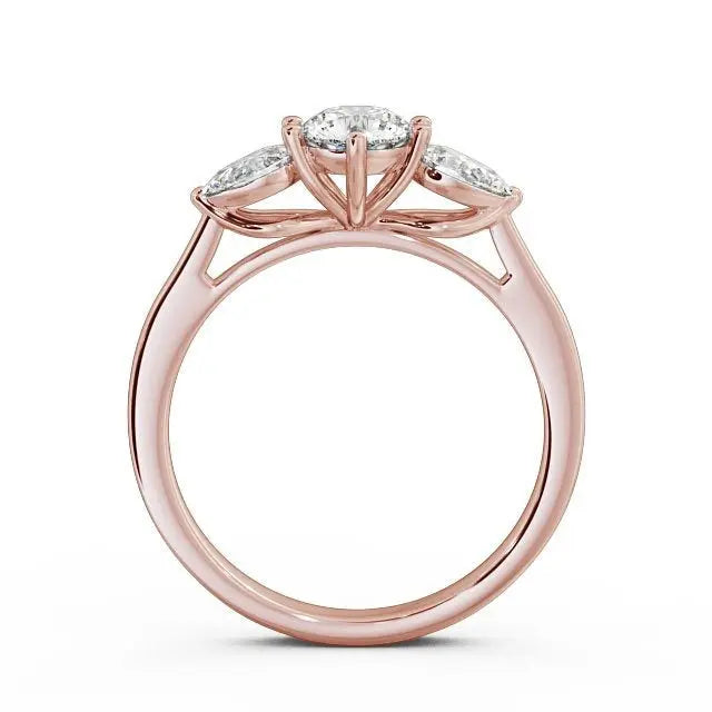 1.30CT Three Stone Lab Grown Diamond Wedding Ring customdiamjewel