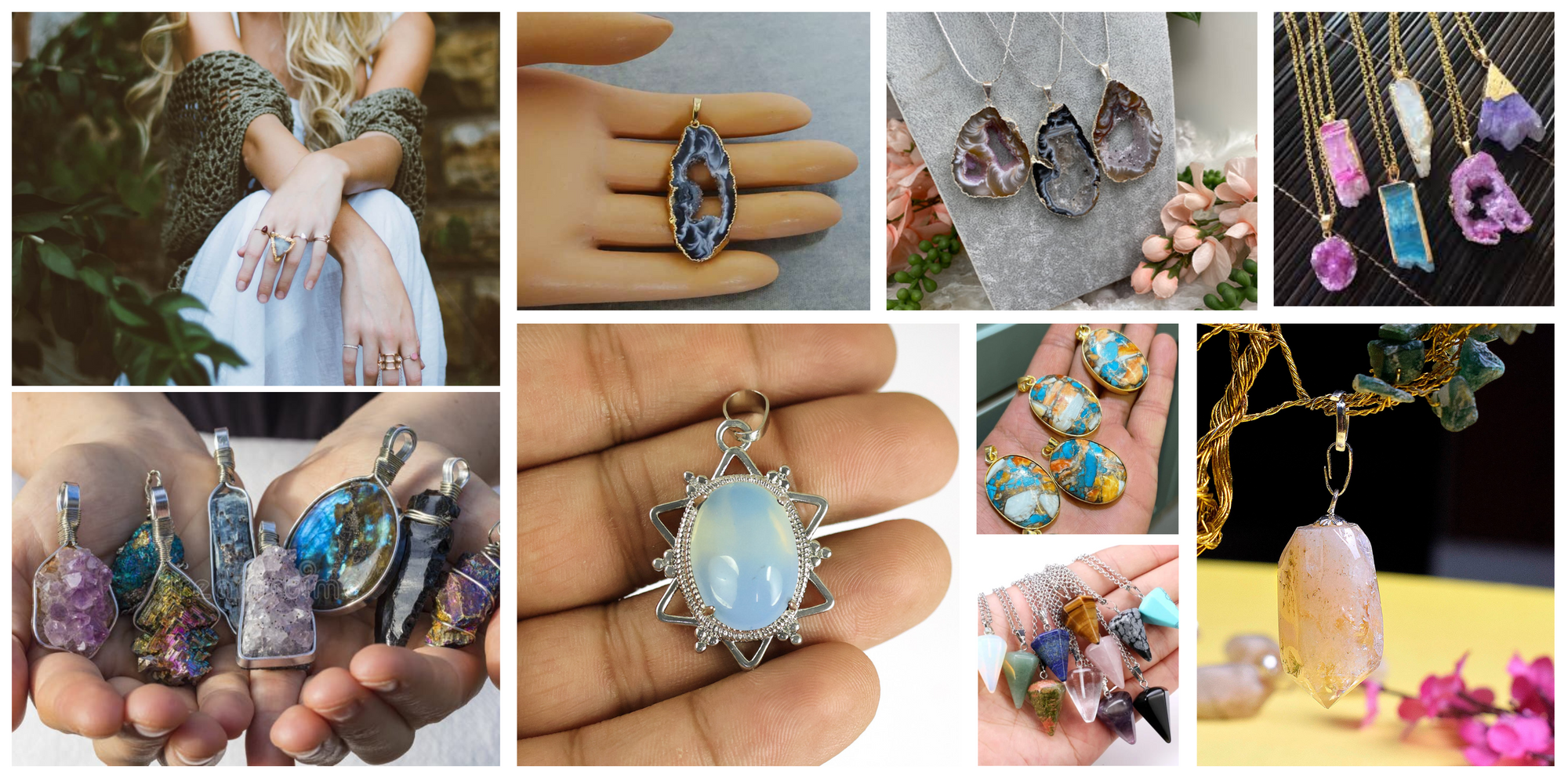 💎Wear Your Energy: Meaningful Crystal and Stone Pendants