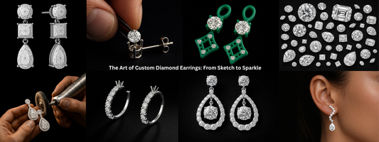 The Art of Custom Diamond Earrings: From Sketch to Sparkle