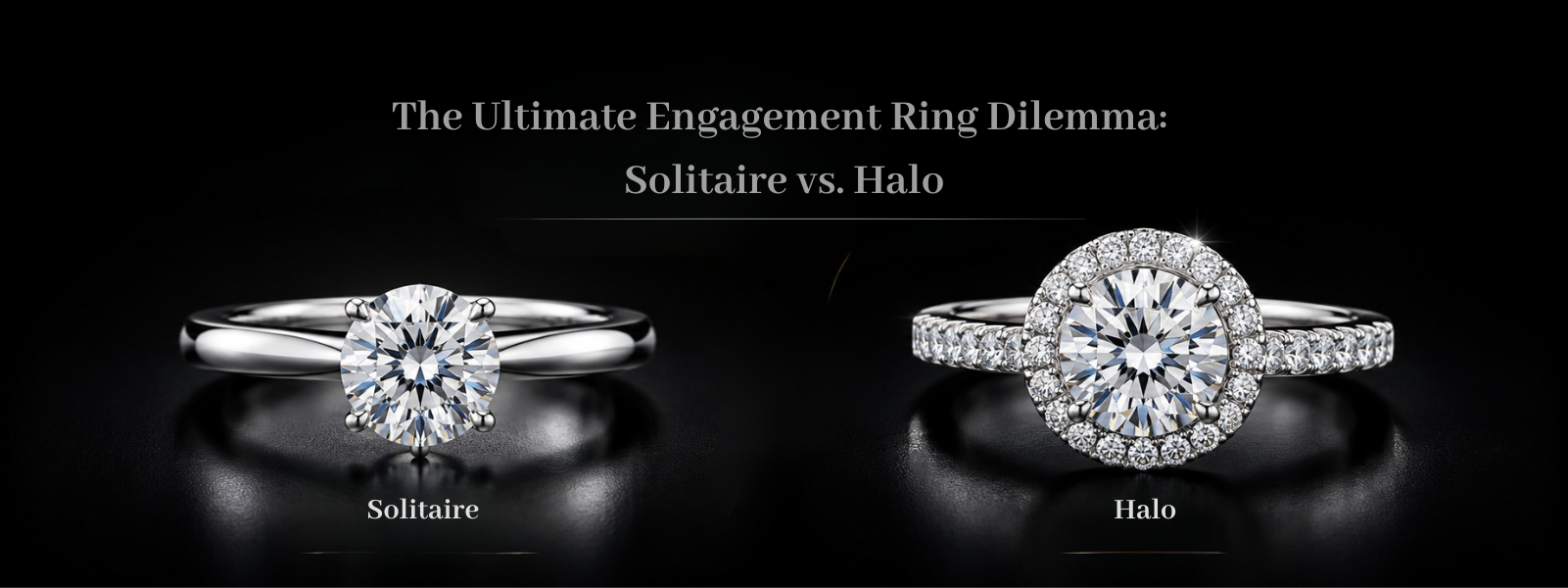 The Ultimate Engagement Ring Dilemma: Solitaire vs. Halo