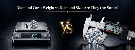 Diamond Carat Weight vs. Diamond Size: Are They the Same?