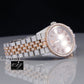 Hip Hop Natural Diamonds Two Tone Rolex Watches customdiamjewel