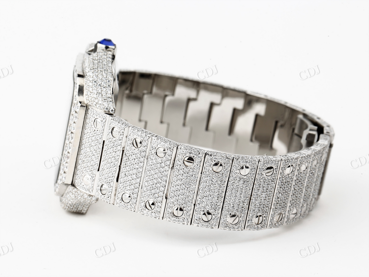 Cartier Santos Diamond Watch For Men customdiamjewel