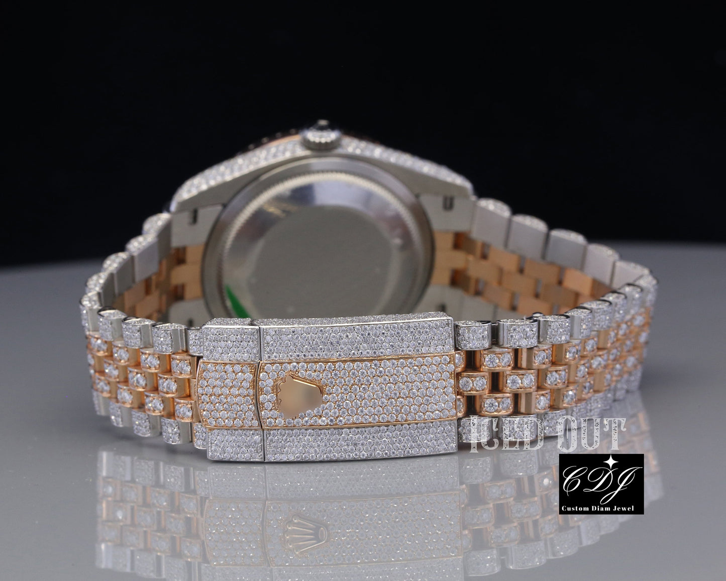 Moissanite VVS Round Diamond Hip Hop jubilee Watch For Men customdiamjewel