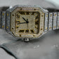 Roman Dial Moissanite Cartier Santos Watch customdiamjewel