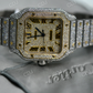 Fully Iced Out Cartier Lab Grown Diamond Studded Hip Hop Watch customdiamjewel