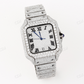Cartier Santos Diamond Watch For Men customdiamjewel
