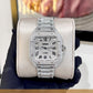 Real Diamond Fully Iced Out Stainless Steel Band Swiss Automatic Cartier Diamond Watch