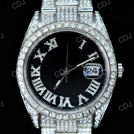 High Quality Moissanite Iced Out Men's Watch customdiamjewel