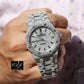 41mm Automatic Movement Iced Out Moissanite Diamond Watch customdiamjewel