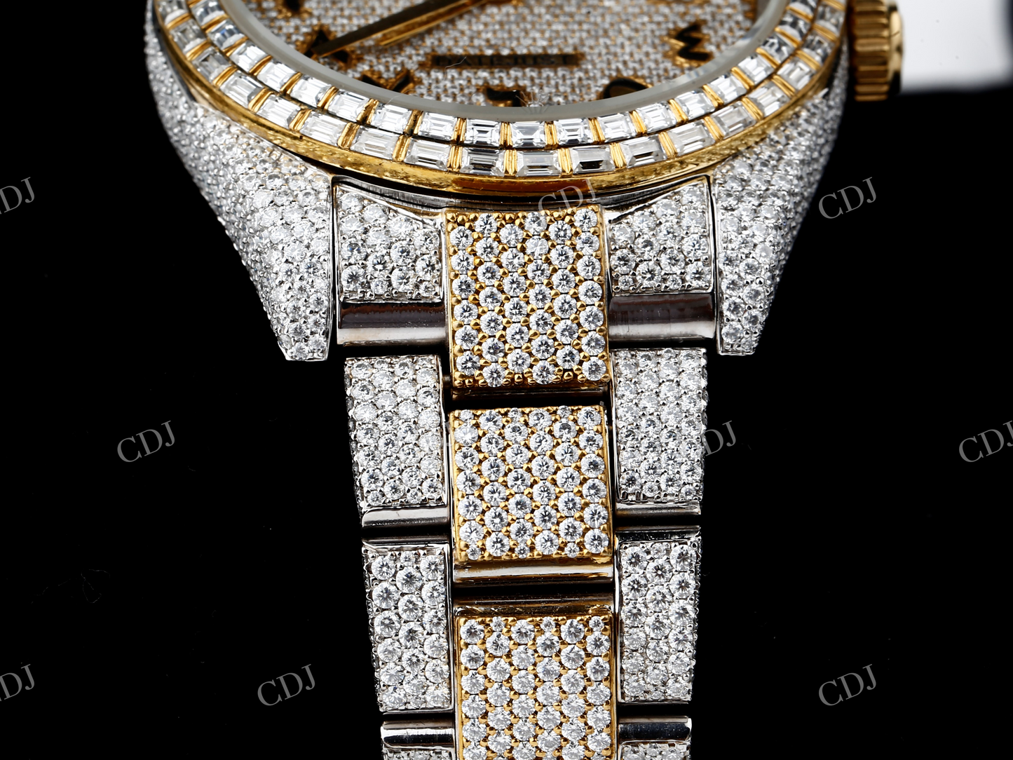 VVS Moissanite Diamond Rolex Watch customdiamjewel