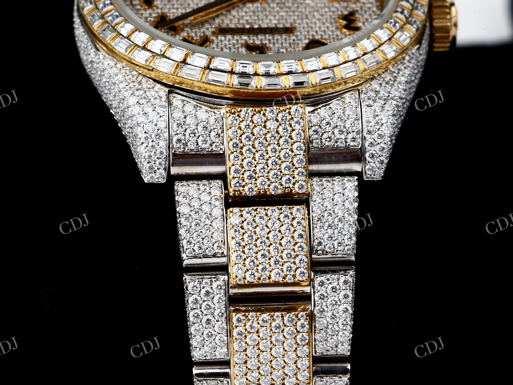 VVS Moissanite Diamond Rolex Watch customdiamjewel