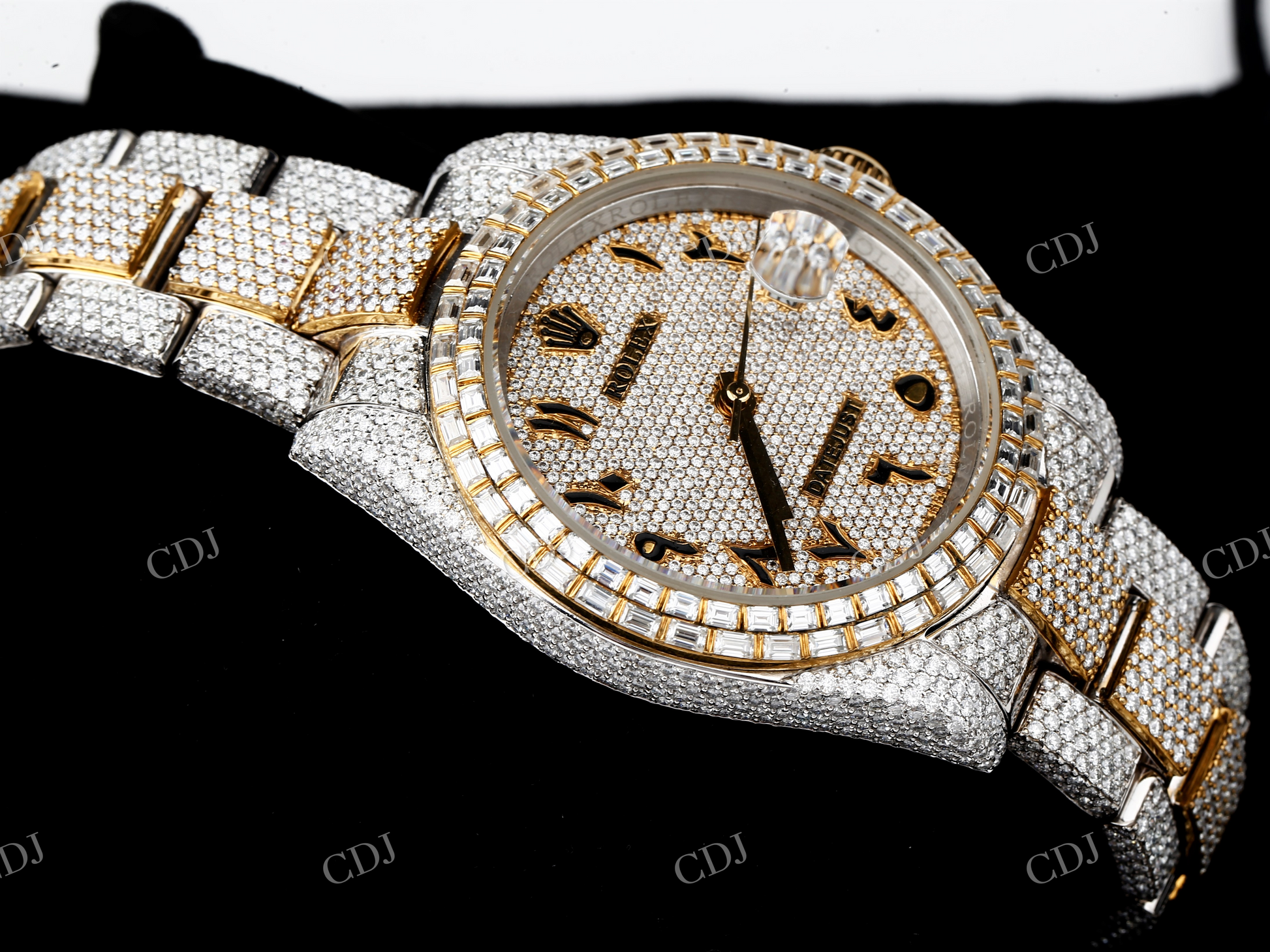 VVS Moissanite Diamond Rolex Watch customdiamjewel