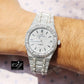 41mm Automatic Movement Iced Out Moissanite Diamond Watch customdiamjewel