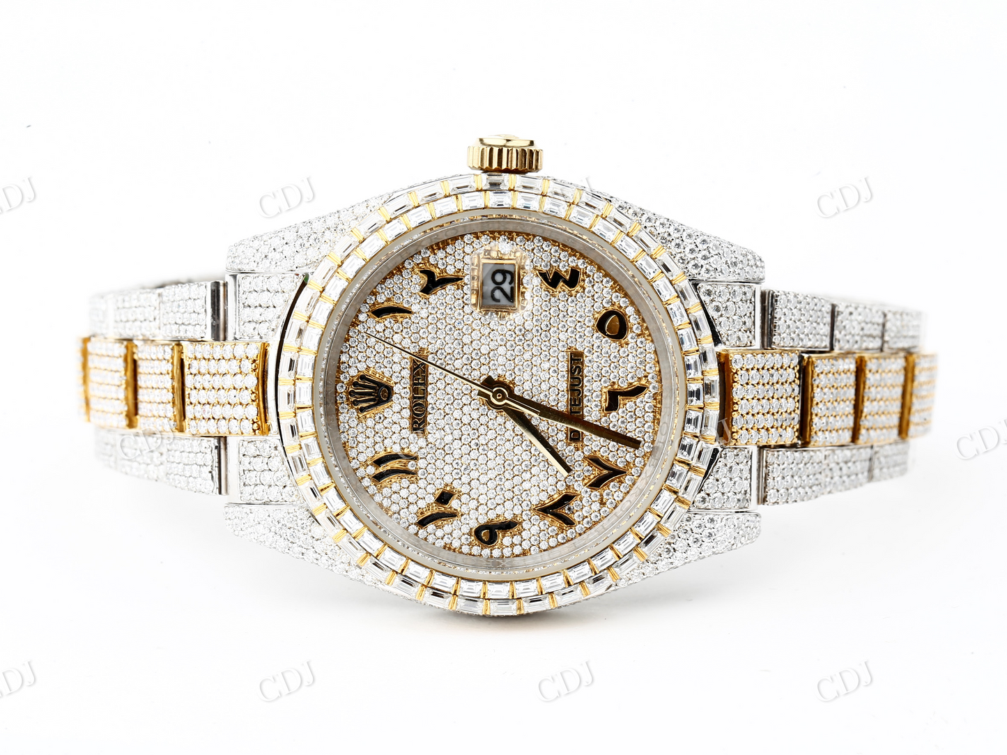 VVS Moissanite Diamond Rolex Watch customdiamjewel
