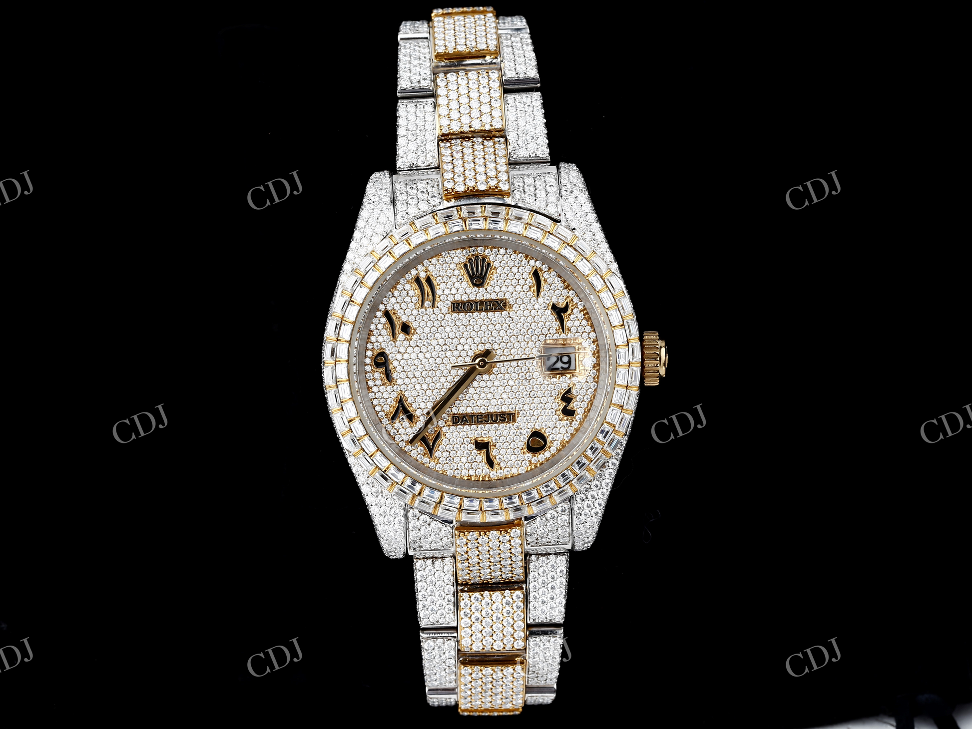 VVS Moissanite Diamond Rolex Watch customdiamjewel