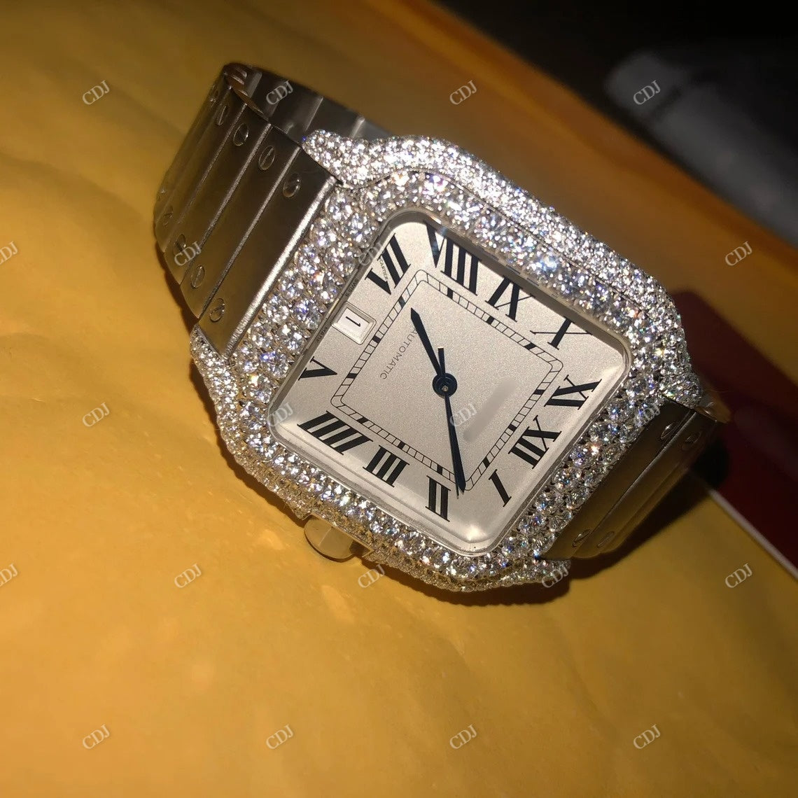 Hip Hop Cartier Customized Moissanite Watch customdiamjewel