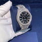 Round and Baguette Diamond Rolex Oyster Iced Out Wrist Watch customdiamjewel