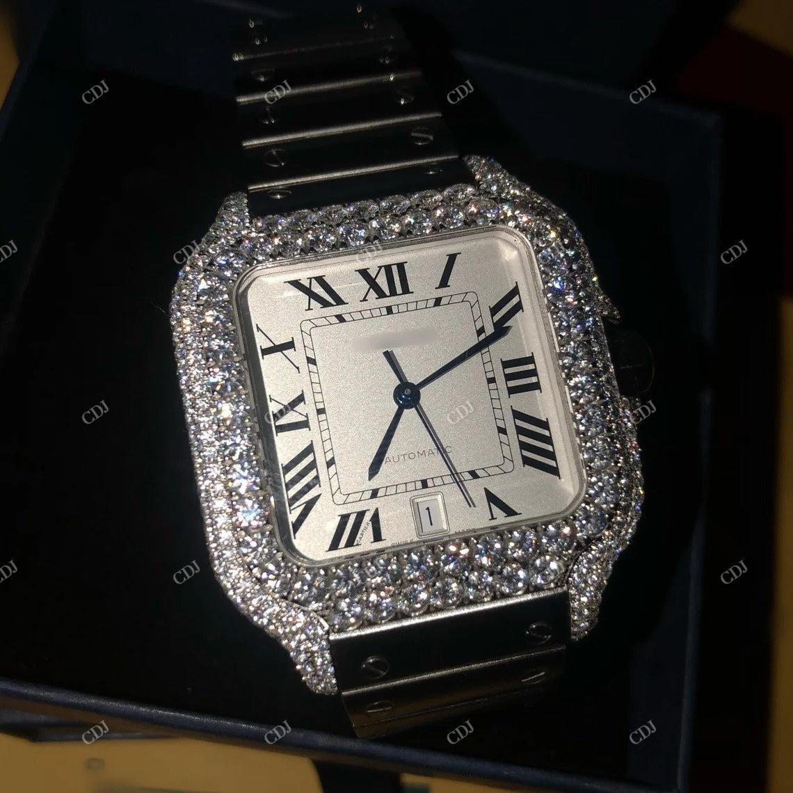 Hip Hop Cartier Customized Moissanite Watch customdiamjewel