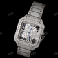 Lab Diamond Cartier Skeleton Watch customdiamjewel