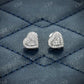 8.00MM Heart Shape Hip Hop Stud Earring hip hop jewelry customdiamjewel   